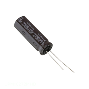 ตัวเก็บประจุรูผ่านรูรัศมี2700 uF 2700 uF 20% 16V ฝาครอบ UPM1C272MHD สารส้ม - Product Image 1