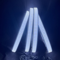17-Zoll 5-reihiges Reinweißes LED-Radringlicht-Set mit hoher Dichte, 4680 LEDs, Felgen- und Reifen-Unterbodenbeleuchtung, Atmosphärenlampe für LKWs und Autos