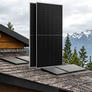 550w 600w 700 वाट सोलारपैनल pv मॉड्यूल काले फ्रेम डबल ग्लास 182 मिमी टॉपकॉन आधा सेल छत प्रणाली टियर 1 मोनो सौर पैनल - Product Image 1