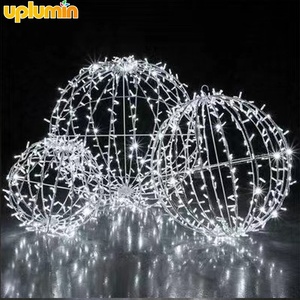 Luz LED Uplumin de 40/50/60 cm en Forma de Globo Grande para Jardín de <span class=keywords><strong>Navidad</strong></span>, Esfera con Marco de Hierro Plegable, Bola de Luz Colgante para Decoración de Árboles - Product Image 1