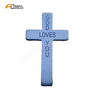 Wholesale Metal Craft Cross Jesus Lucky Cross New Trend Customized EngRaving