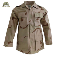 Uniforme tactique de camouflage désertique BDU Rip-Stop unisexe en polyester/coton pour utilisation en extérieur