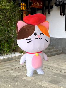 Uyeah MOQ 1PC OEM <span class=keywords><strong>Disfraz</strong></span> de Mascota de <span class=keywords><strong>Gato</strong></span> Suave y Adorable Hecho en Fábrica, <span class=keywords><strong>Disfraz</strong></span> de Mascota de Animal con Cabeza Grande 3D, Talla Adulto - Product Image 3