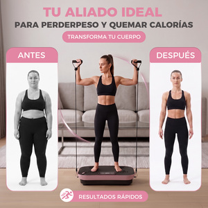 Plataforma Vibratoria Eléctrica ABS de Uso Comercial EIGFOH, Velocidad Ajustable (1-99 Niveles), Unisex, Quema Grasa, Adelgaza el Cuerpo, Masaje - Product Image 4