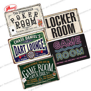 NO molestar a los jugadores en el trabajo Letrero de metal Sala de juegos Bar Pub Club Impresión de pared de metal Vintage Dart Lounge Cartel de chapa Letreros de sala de póquer - Product Image 2