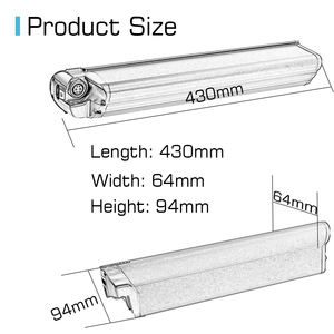 工場IE-ミニリエンションウナギ内部Ebikeフレームバッテリー36V48V 10.4Ah 14Ah17.5Ah自転車用バッテリー電気 - Product Image 5