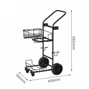 Chariot de caddie Panier de caddie avec roues Chariot de magasinage écologique pour l'épicerie de commodité - Product Image 2