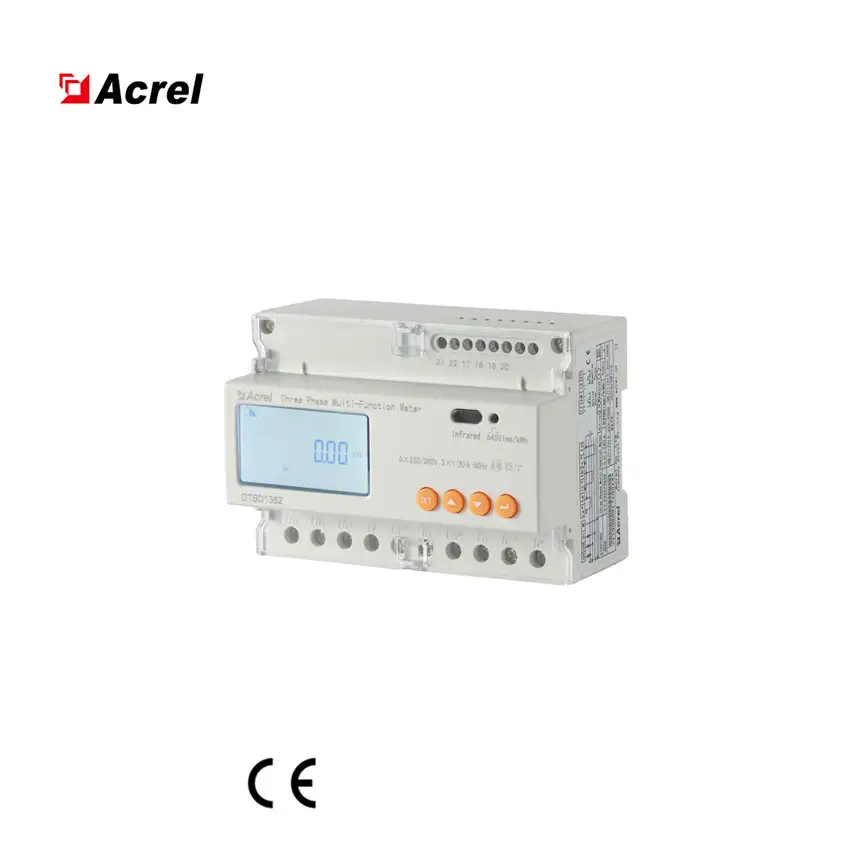 Acrel ADL3000-E 3 fase kwh meter modbus tcp power meter 3 phase 5v pengukur energi 3 phase ct duel tarif meter dengan rs 485