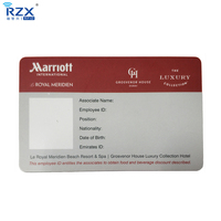 PVC CR80 cartes d'identité en plastique pré-imprimées pour employés cartes d'identité scolaires pour imprimante thermique