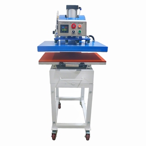 Prensa térmica plana industrial neumática extraíble de estación única de 16x16, 16x20, 16x24 pulgadas para transferencia de calor por sublimación - Product Image 1