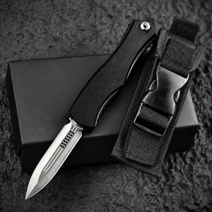 Navaja Plegable Táctica Hera II 8Cr14MoV con Mango de Aluminio Aeroespacial, Ergonómica, para Supervivencia, Camping, con Rompecristales EDC - Product Image 3