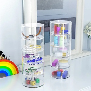 Custom Design Clear Acrylic Belt Storage Organizer 5 Compartments Belt Box for Closet YAGELI - Product Image 6