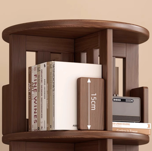 Libreria Girevole Portatile in Legno dal Design Contemporaneo, Scaffale per Libri, Arredamento Fornito dalla Fabbrica per Uso Scolastico - Product Image 2