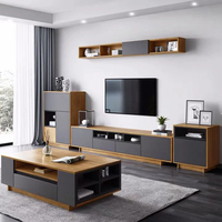 Offre Spéciale Mobilier de Maison Moderne Salon Ensemble Meuble TV Bois Table Basse Centrale avec Tiroir