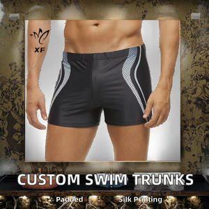 Calzoncillos bóxer personalizados para hombre, estampados por sublimación, pantalones cortos de surf, traje de baño, 1 pieza para adultos - Product Image 3