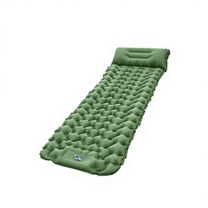 <span class=keywords><strong>Matelas</strong></span> de camping gonflable portable pour l'extérieur, avec pompe à pied intégrée, idéal pour la sieste, la voiture et la protection contre l'humidité - Product Image 1
