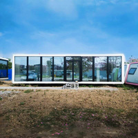 Maisons préfabriquées modulaires mobiles personnalisées, mini-maisons portables, maison préfabriquée Apple Pod, maison capsule Apple Cabin avec 2 chambres