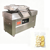 Volledig Automatische Elektrische DZ-600/2SB Dubbele Vacuümfolie-/Pouch Sluitmachine Voedselsterilisator 304 RVS Commercieel Gebruik