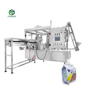 Linea automatica di riempimento e tappatura di sacchetti di yogurt