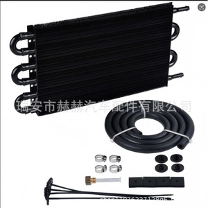 Radiateur de refroidissement d'huile de transmission universel Hh à 6 rangées de tuyaux pour la modification et l'amélioration des voitures - Product Image 2