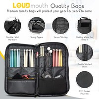 Échantillon gratuit Porte-caisse claire classique pour percussion Pochette durable pour baguettes de batterie Sac de transport rembourré pour baguettes de batterie