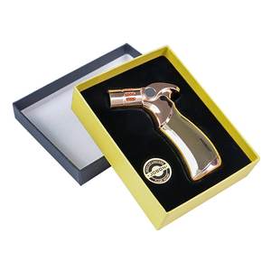 Flamme puissante de bonne qualité facile pour le charbon de bois rechargeable Logos personnalisés cigare BBQ Jet briquet torche oblique - Product Image 6