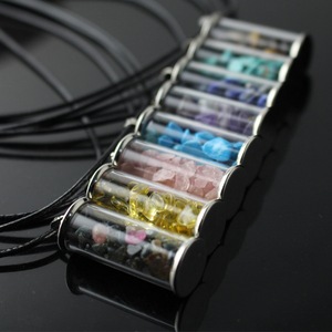 Pendentifs en <span class=keywords><strong>pierre</strong></span> de Wicca brute pour femmes, ensemble de colliers de guérison, Reiki, Reiki, <span class=keywords><strong>bijoux</strong></span> en <span class=keywords><strong>pierre</strong></span> précieuse brute - Product Image 3