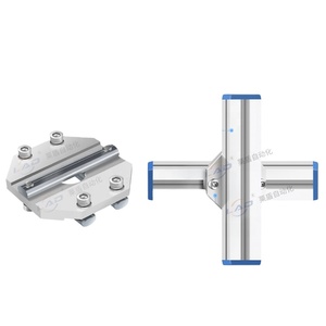 Support de montage transversal pour profilés de connexion série <span class=keywords><strong>SMBA</strong></span> pour bras robotique EOAT, module de supports en aluminium - Product Image 1