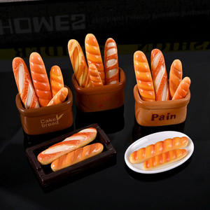 עיצוב מודרני שרף חדש צעצוע מקרר מגנט קריקטורה חמוד מטבח בגט מגנטי לחם קרם דבק מכתב diy - Product Image 2