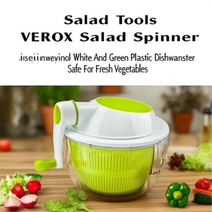 Centrífuga para ensaladas VORTEX Blanca y Verde TF913 - Product Image 3