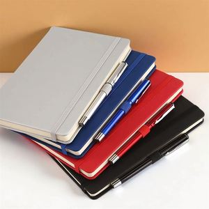 Promotion PUA4 A5 Vente en gros A6 Carnet en cuir personnalisé gaufré avec sangle élastique et couverture - Product Image 1