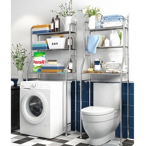 Acier inoxydable 3 Plateau Salle <span class=keywords><strong>De</strong></span> Bains Wc Rack Salle <span class=keywords><strong>De</strong></span> Bains Coin Stand Organisateur <span class=keywords><strong>De</strong></span> Stockage <span class=keywords><strong>De</strong></span> Machine À Laver Salle <span class=keywords><strong>De</strong></span> Bains Plateau Tour - Product Image 5