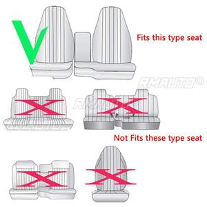 2pcs Front Car Seat Covers Automobiles Seat Covers <b>Chair</b> Cushion for Ford Ranger 60/40 <b>Highback</b> 1998-2003 - Product Image 2