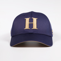 Gorra de Béisbol Deportiva Personalizada de Alta Calidad, 6 Paneles, Azul Marino, con Perforaciones Láser, Secado Rápido, Logotipo Bordado en 3D
