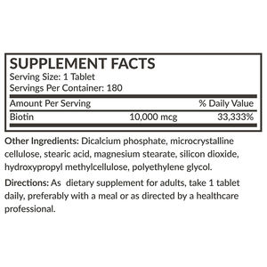 Solilan OEM tablet Biotin murni <span class=keywords><strong>10000</strong></span> Mcg, asam Keratin Vitamin H untuk pertumbuhan rambut kuku dewasa bayi baru lahir - Product Image 6