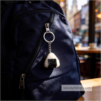 Mini-jouet alimentaire, pendentif boule de riz Onigiri artificielle, porte-clés style cuisine japonaise pour cadeaux de fête et promotion de restaurant