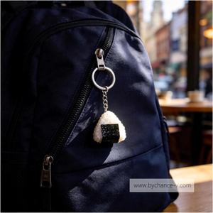 Llavero con Colgante de Bola de Arroz Onigiri Artificial, Estilo Cocina Japonesa, para Regalos de Fiesta o Promoción de Restaurantes - Product Image 2