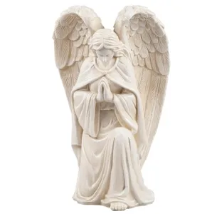 树脂宗教祈祷圣天使雕像装饰室外花园