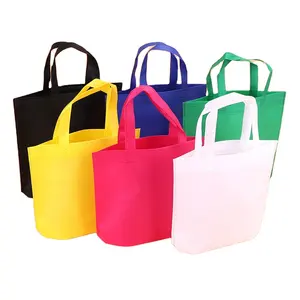 新しい折りたたみ式ギフトショッピングバッグを宣伝するために印刷された不織布バッグハンドバッグ印刷ロゴ