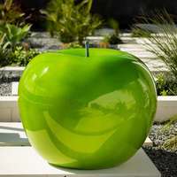 Sculpture en résine personnalisable motif fruits populaires, modèle pomme graffiti, couleur au choix pour décoration extérieure/intérieure