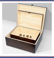 Boîtes à souvenirs en bois avec serrure et clés, boîte de rangement en bois décorative faite à la main, armoire avec couvercle à charnière, boîte rustique de pays