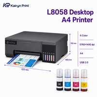 Imprimante jet d'encre A4 L8058 6 couleurs 5760x1440dpi WiFi USB pour sublimation photo, impression à domicile et au bureau