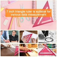 Règle de charpentier, nouveauté, échelle en aluminium de 7 pouces, règle carrée/Angle/carré de forme triangulaire