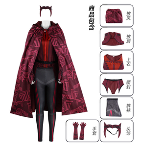 Costume de cosplay Wanda <span class=keywords><strong>Vision</strong></span> Scarlet Witch, combinaison sexy pour Halloween, adulte avec accessoires - Product Image 5