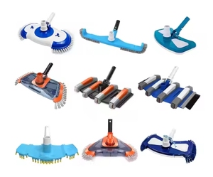 Cepillo <span class=keywords><strong>para</strong></span> azulejos de piscina, <span class=keywords><strong>depurador</strong></span> 2 en 1, mango de cepillo de pared <span class=keywords><strong>para</strong></span> piscina, herramienta de limpieza de 18 ", cabezal limpiador de cepillo de plástico - Product Image 2