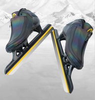 En stock, patins à roulettes de vitesse sur glace professionnels pour adultes de haute qualité, en fibre de carbone HEAD, lame en acier inoxydable, légers et confortables