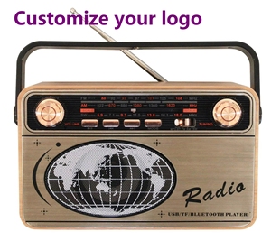 Radio Portátil BT Vintage con Perilla de Sintonización de 3 Bandas AM FM SW, Radio Retro con Soporte para Tarjeta TF, Receptor Digital Inalámbrico, Reproductor de Música - Product Image 1