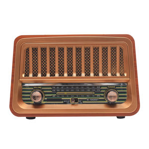 Radio rétro classique en bois R-1968BT AM/FM/SW 3 bandes avec fente USB TF Haut-parleur BT Radio vintage - Product Image 1