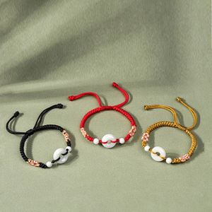 Bracelet en jadeite tressé à la main avec breloque donut en jadeite, style chinois, pour femme - Product Image 3