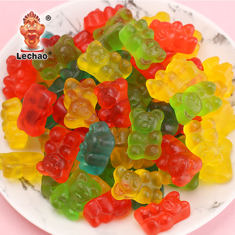 Bonbon aigre personnalisé Gummi Halal Chewy Gummi Ours en vrac Bonbons mous Confiserie Snack Ours Bonbon en vrac